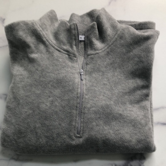 GAP Long Sleeve Quarter Zip Fleece Pull Over Sweatshirt Unisex Boys Size XL - Picture 7 of 7